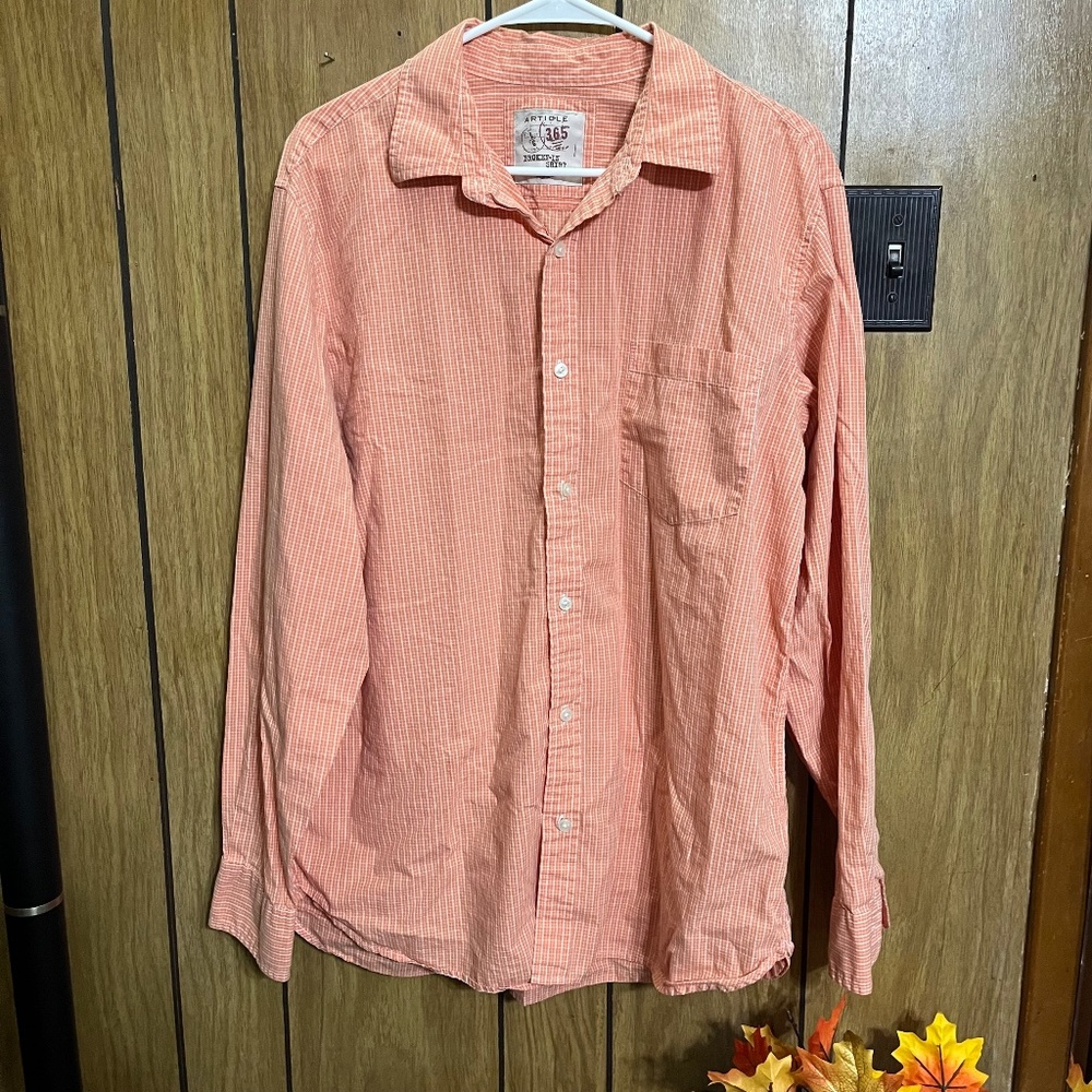 Article 365 Mens Button Up Shirt Size L